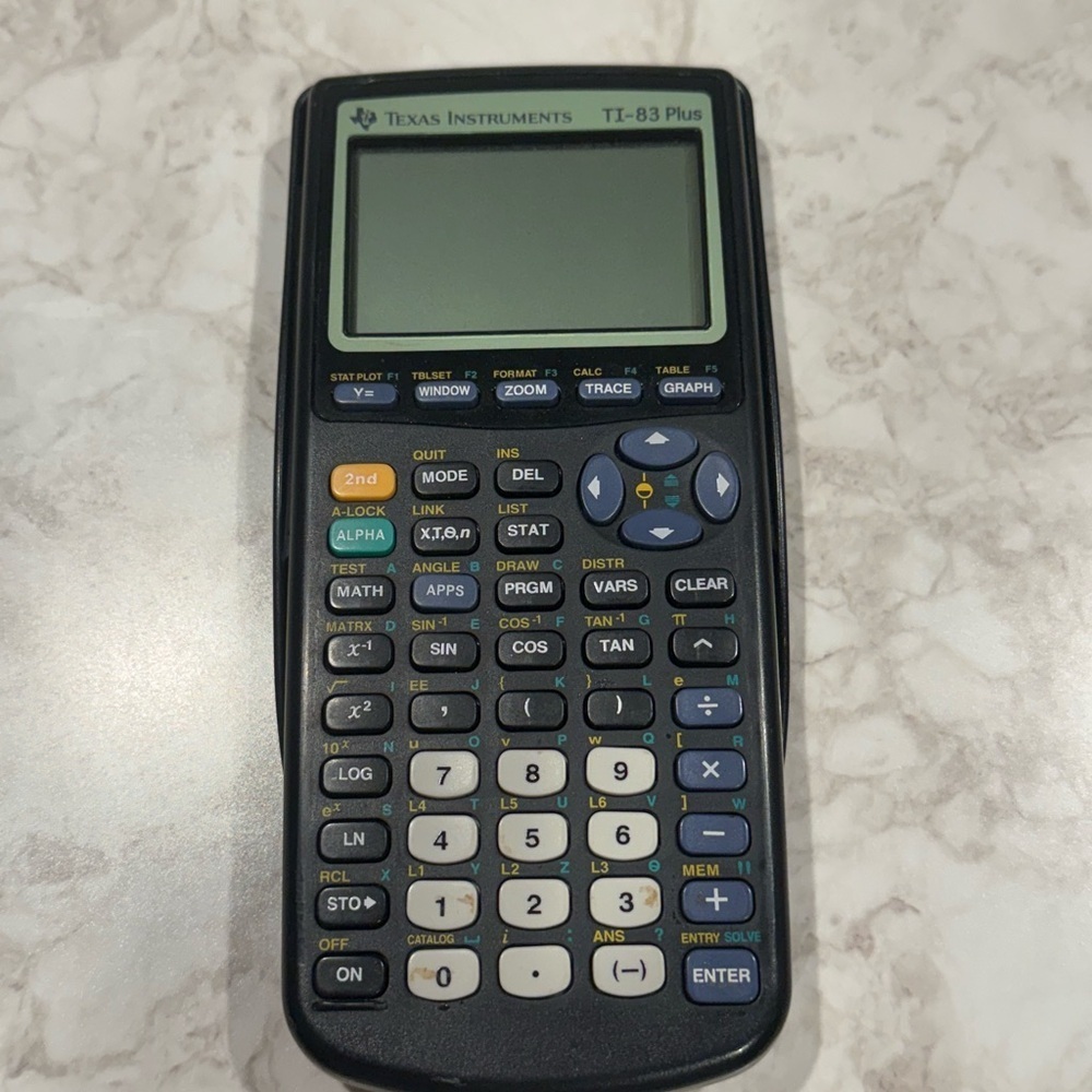 Texas Instruments TI-83 plus Black Graphing Calculator with LCD Screen